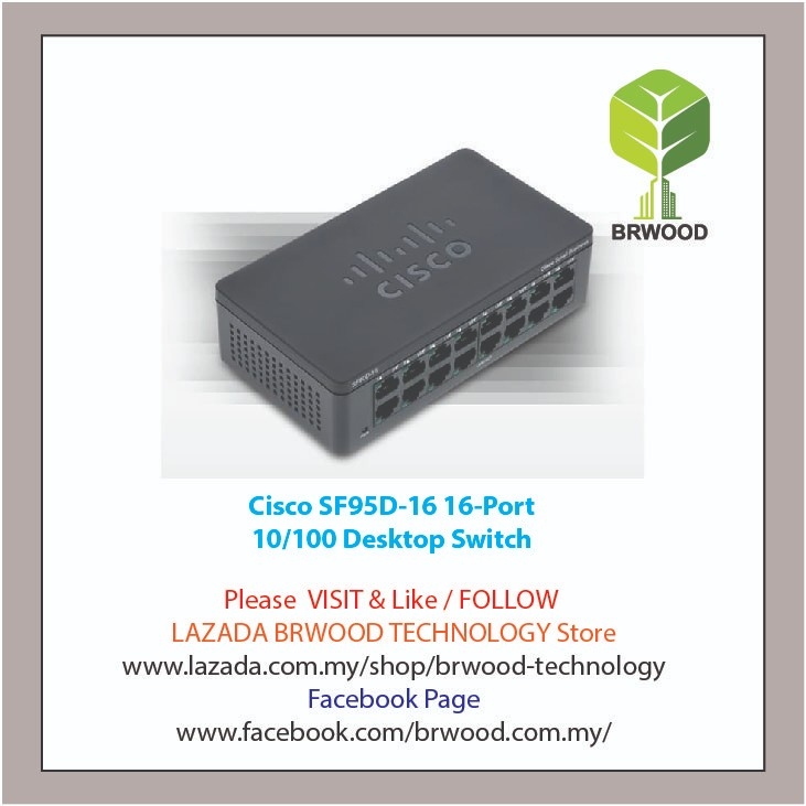 Cisco SF95D-16: 6-Port 10/100 Desktop Switch NETWORK SWITCHES AND ...