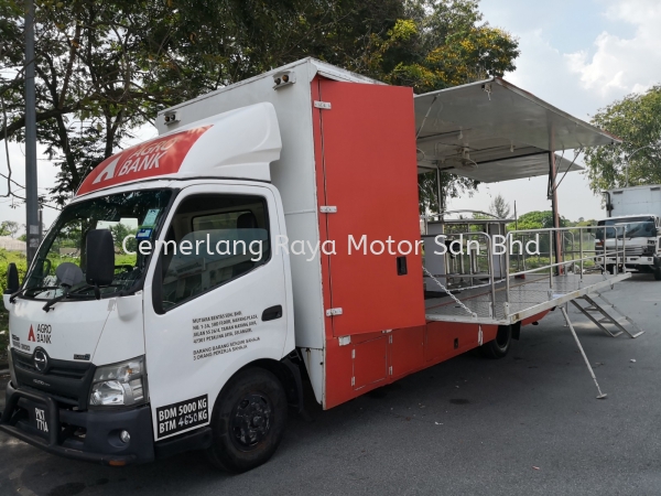 Hino Mobiles Stage Event Truck Selangor, Malaysia, Kuala Lumpur (KL), Shah Alam Supplier, Suppliers, Supply, Supplies | Cemerlang Raya Motor Sdn Bhd