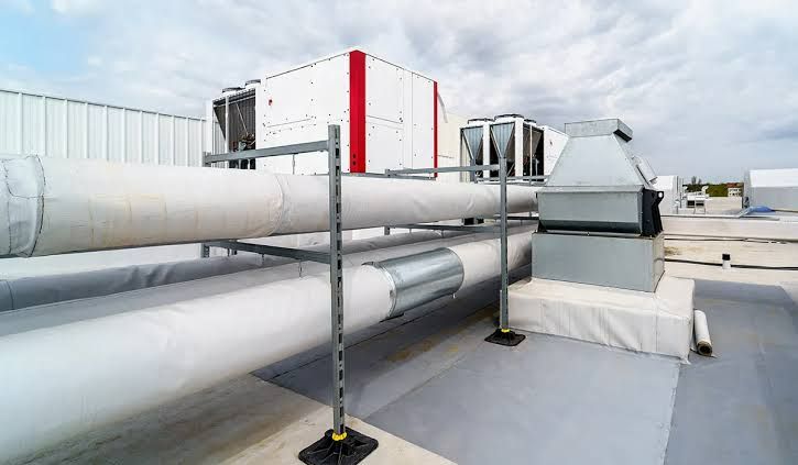 Chiller pipework retrofitting and rerouting