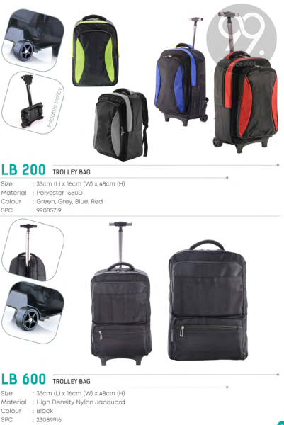 LUGGAGE & TROLLEY BAG LUGGAGE & TROLLEY BAG Premium Gift Ready Make Products Selangor, Malaysia, Kuala Lumpur (KL), Kajang Uniform, Manufacturer, Supplier, Supply | 99 Uniform Factory Sdn Bhd