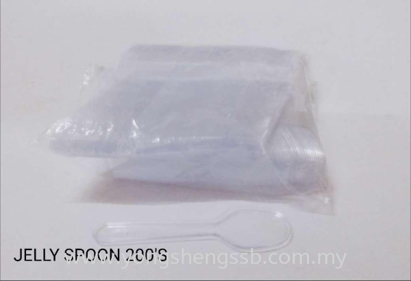 JELLY SPOON (200PCS/50PKT/BAG) Cutleries Container / Plastic Cup / Bottle / Bowl / Plate / Tray / Cutleries / PET Johor Bahru (JB), Malaysia, Muar, Skudai Supplier, Wholesaler, Supply | Yong Sheng Supply Sdn Bhd