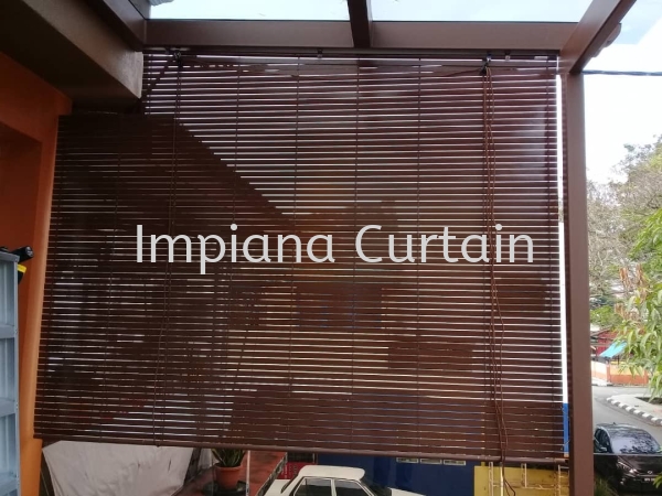 Balcony Wooden Blinds Installation Service at Rawang, Bestari Jaya Outdoor Wooden Blinds Blinds Selangor, Kuala Lumpur (KL), Malaysia, Petaling Jaya (PJ), Shah Alam Supplier, Suppliers, Supply, Supplies | Impiana Curtain Sdn. Bhd.