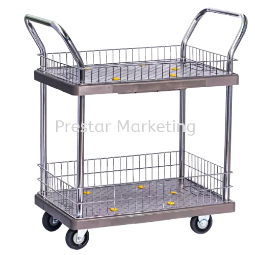 PVC PLATFORM DOUBLE DECKER WITH SIDE NET TROLLEY