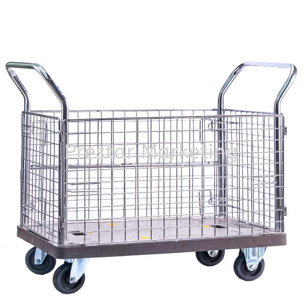 PVC PLATFORM FULL SIDE NETTING TROLLEY 