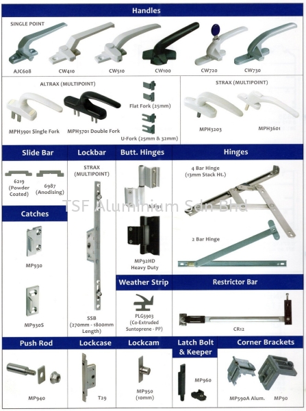 Casement_Window Accessories Casement Window Johor Bahru (JB), Malaysia, Mount Austin Supplier, Installation, Design, Contractor | TSF Aluminium Sdn Bhd