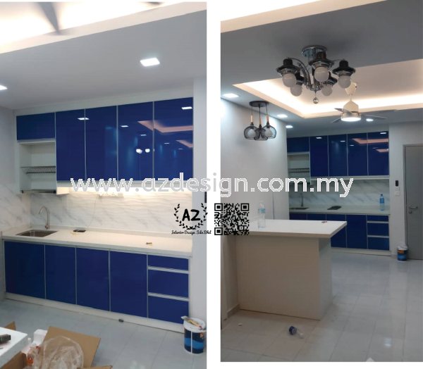 GURNEYMAS RESIDENCY Kitchen Cabinet Selangor, Malaysia, Puchong, Kuala Lumpur (KL) Design, Services, Contractor | Az Interior Design Sdn Bhd