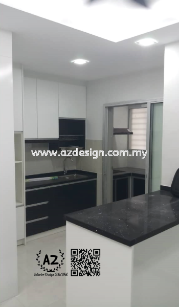 GURNEYMAS RESIDENCY Kitchen Cabinet Selangor, Malaysia, Puchong, Kuala Lumpur (KL) Design, Services, Contractor | Az Interior Design Sdn Bhd