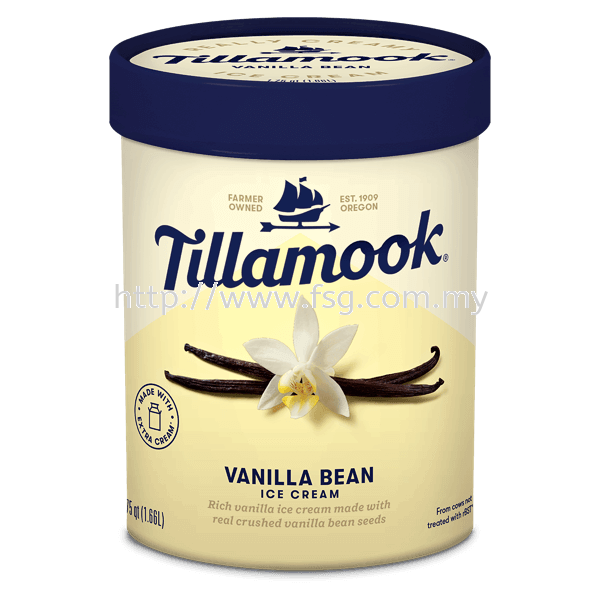 Tillamook Vanilla Bean 1.66L Tillamook  Premium Ice Cream  Kuala Lumpur (KL), Selangor, Malaysia Supplier, Supply, Supplies, Distributor | Five Star Gourmet Sdn Bhd