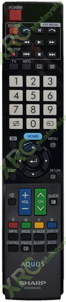 Gb039wjsa Sharp 3d Smart Led Tv Remote Control Sharp Lcd Led Tv Remote Control Johor Bahru Jb Malaysia Manufacturer Supplier Xet Sales Services Sdn Bhd