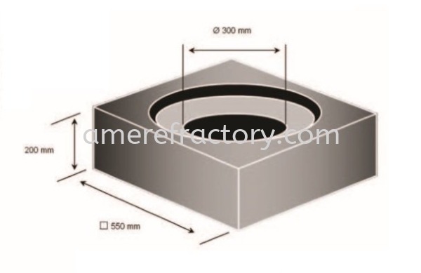 EBT Tap Hole Surrounding Block EBT Tap Hole Surrounding Block Flow Control Malaysia, Selangor, Kuala Lumpur (KL), Klang Supplier, Suppliers, Supply, Supplies | AME Refractory Sdn Bhd