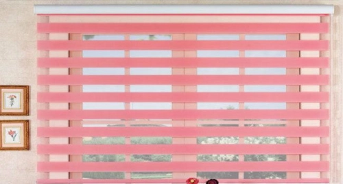 Korea Zebra Blinds Pink (Price By Sq. Feet)