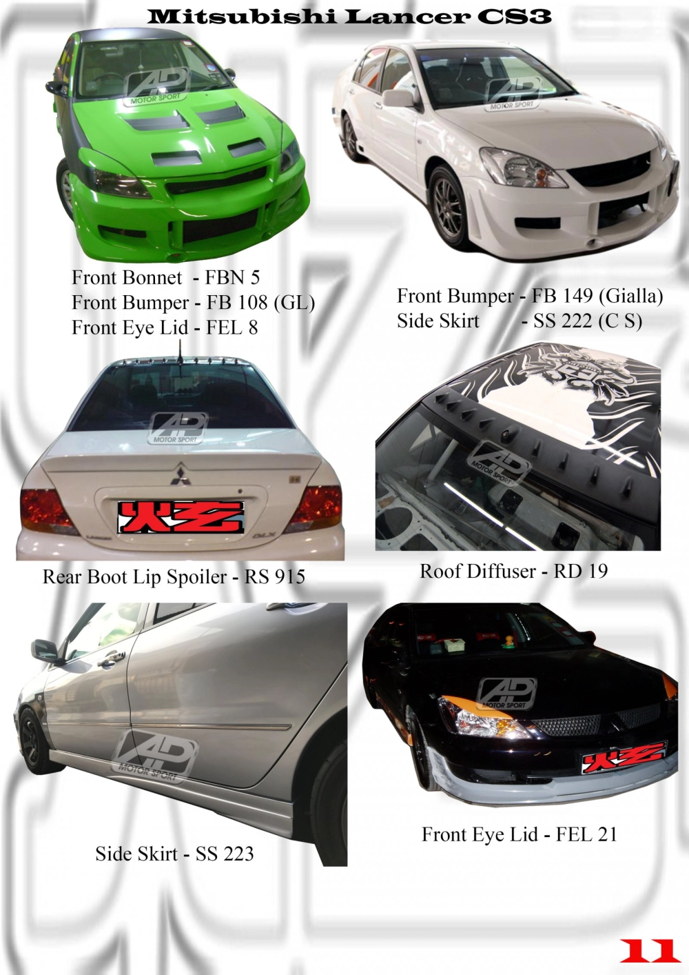 Mitsubishi Lancer CS3 Bodykits Mitsubishi Lancer CS3 Johor Bahru JB ...