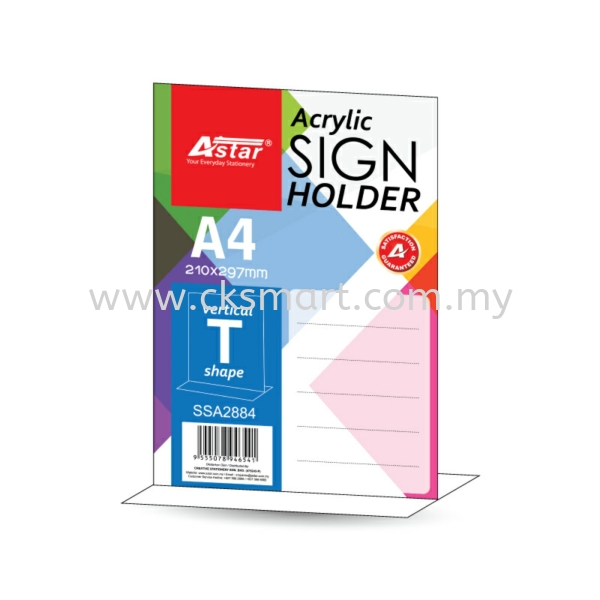 A4 ACRYLIC SIGN HOLDER T-SHAPE Files Johor Bahru (JB), Malaysia, Pekan Nanas, Skudai Supplier, Suppliers, Supply, Supplies | CK Smart Trading