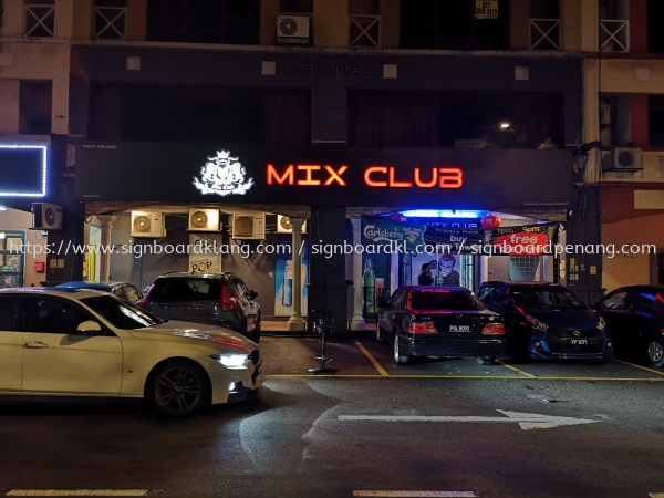 Mix Club 3D LED Box Up RGB Color lettering at Subang jaya SS 2 kuala Lumpur RGB 3D Box Up Lettering Sigange Kuala Lumpur (KL), Malaysia Pembinaan, Pasang, Pembekal | Great Sign Advertising (M) Sdn Bhd