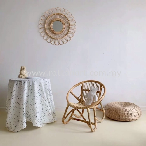 RATTAN KIDS CHAIR DONUT 