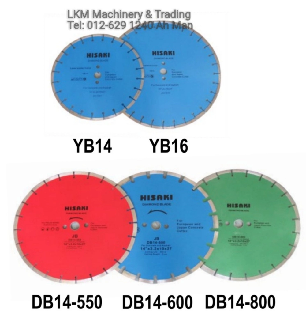 Diamond Blade for Concrete Cutter 9", 12", 14", 16", 18", 20", 26"