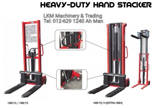 Heavy Duty Hydraulic Hand Stacker 1ton & 1.5ton( Max Height 160cm, 300cm)