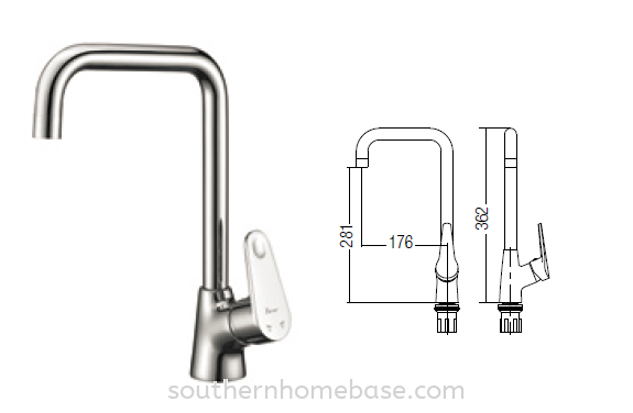 Kitchen Pillar Sink Tap - Mixer or Cold Only Sink Tap Kitchen Johor Bahru (JB) Supplier, Supply | Southern Homebase Sdn Bhd