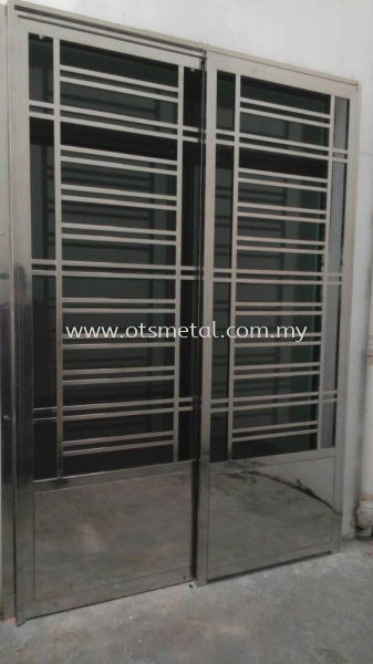 SSD013 Stainless Steel Door Johor Bahru (JB) Design, Supplier, Supply | OTS Metal Works