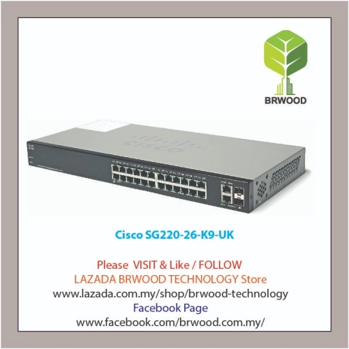 Cisco SG220-26-K9-UK: 26-Port Gigabit Smart Switch