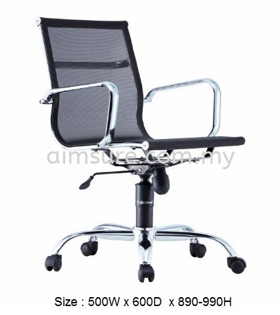 Presidential Low back mesh chair with chrome body frame AIM-LA3LB