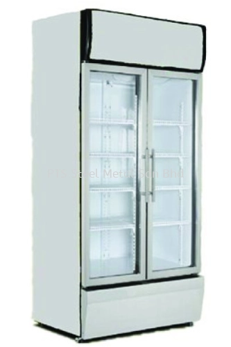 2 DOOR DISPLAY CHILLER 680L-LED