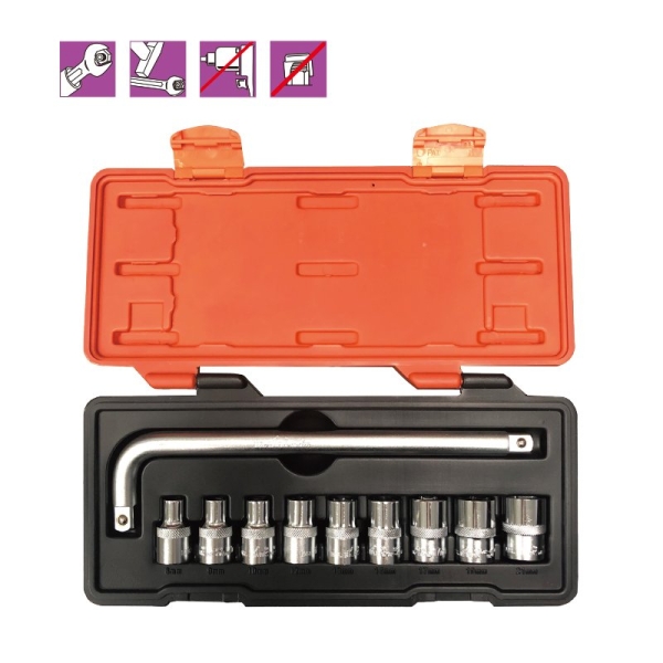 MK-TOL-4610M (10 PCS SOCKET SET) Individual Hand Sockets, Accessories and Socket Sets Malaysia, Johor Bahru (JB), Ulu Tiram Supplier, Suppliers, Supply, Supplies | Mr. Mark Tools (M) Sdn. Bhd.