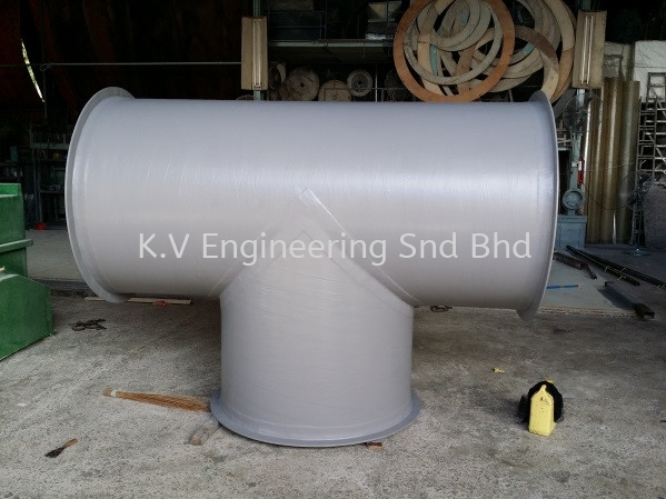 FRP Tee. accessories F.R.P Duct and Pipe Johor Bahru (JB), Malaysia, Gelang Patah Supplier, Manufacturer, Supply, Supplies | K.V. Engineering Sdn Bhd