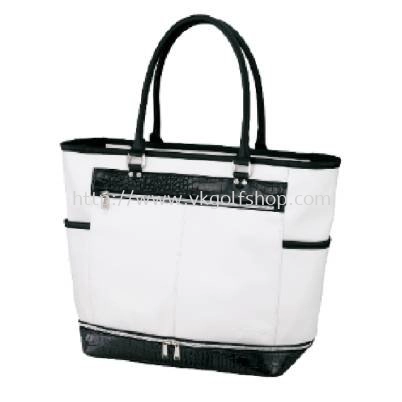 PU DOUBLE (2-STAGE) TOTE BAG COLOR WHITE