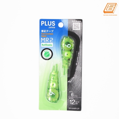 PLUS - Correction Tape MR2 Refill - 6mm x 12m(6+6) - (WH-646R-2P)