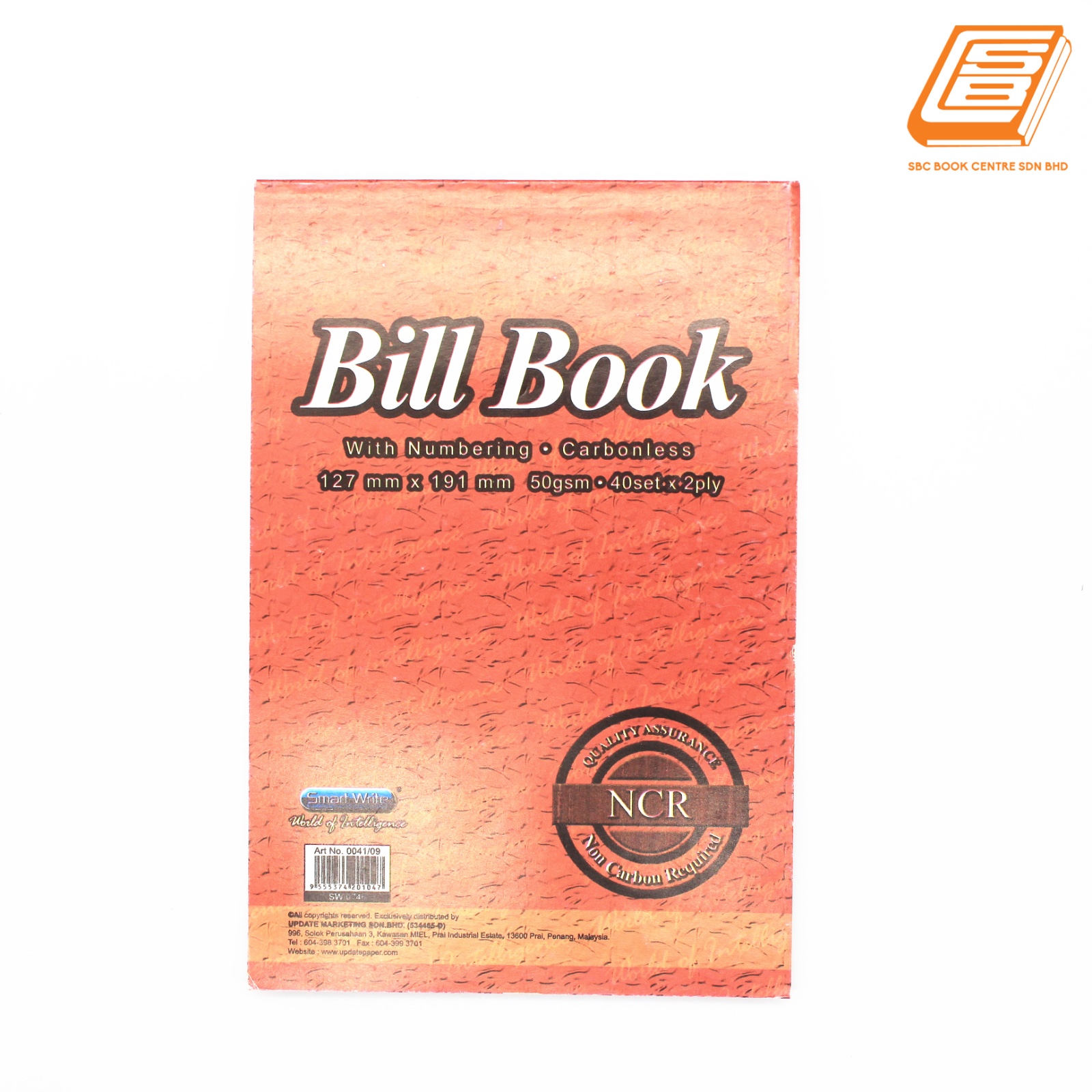 SW - NCR Bill Book 2ply - 2 x 40set , 127mm x 191mm -(0746)