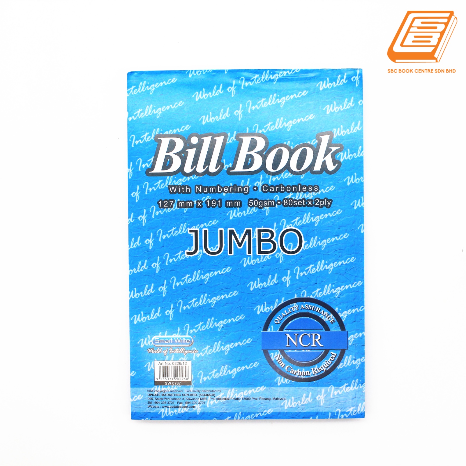 SW - NCR Bill Book 2ply - 2 x 80set , 127mm x 191mm -(0737)