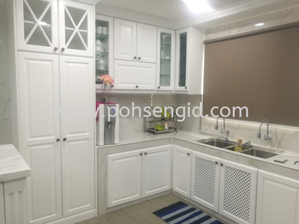 Nyatoh Spray Paint Kitchen Cabinet #S2 HEIGHTS SUMMER Kitchen Seremban, Negeri Sembilan (NS), Malaysia Renovation, Service, Interior Design, Supplier, Supply | Poh Seng Furniture & Interior Design