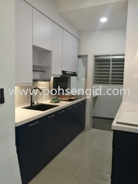 Solid Ply Laminate Kitchen Cabinet #SOUTHVILLE Kitchen Seremban, Negeri Sembilan (NS), Malaysia Renovation, Service, Interior Design, Supplier, Supply | Poh Seng Furniture & Interior Design