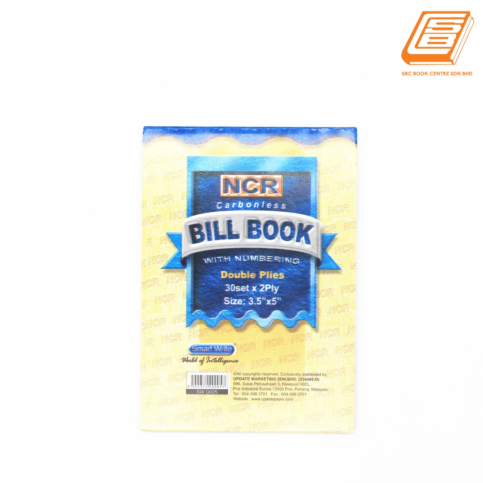 SW - NCR Bill Book 2ply - 2 x 30 set , 89mm x 127mm     -(0005)