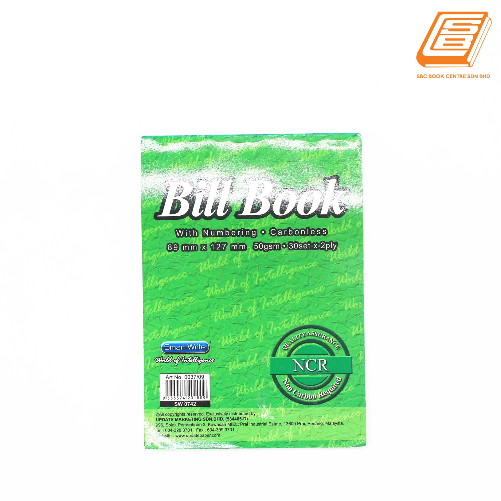 SW - NCR Bill Book 2ply - 2 x 30 set , 89mm x 127mm -(0742)