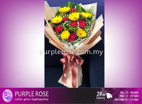 Mix Lovely Flower Set02(SGD52) Mix Lovely Flower Johor Bahru (JB), Malaysia, Singapore Supply, Supplier, Delivery | Purple Rose Florist & Gifts