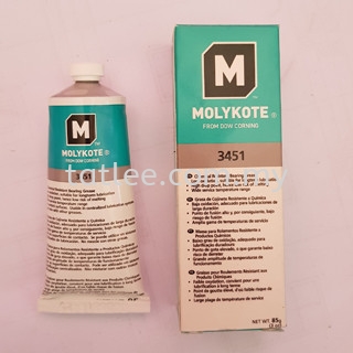 Molykote 3451 Chemical Resistant Bearing Grease Molykote and Dow Corning Lubricants, Silicon Adhesives and Sealants Malaysia Supplier | Tatlee Engineering & Trading (JB) Sdn Bhd