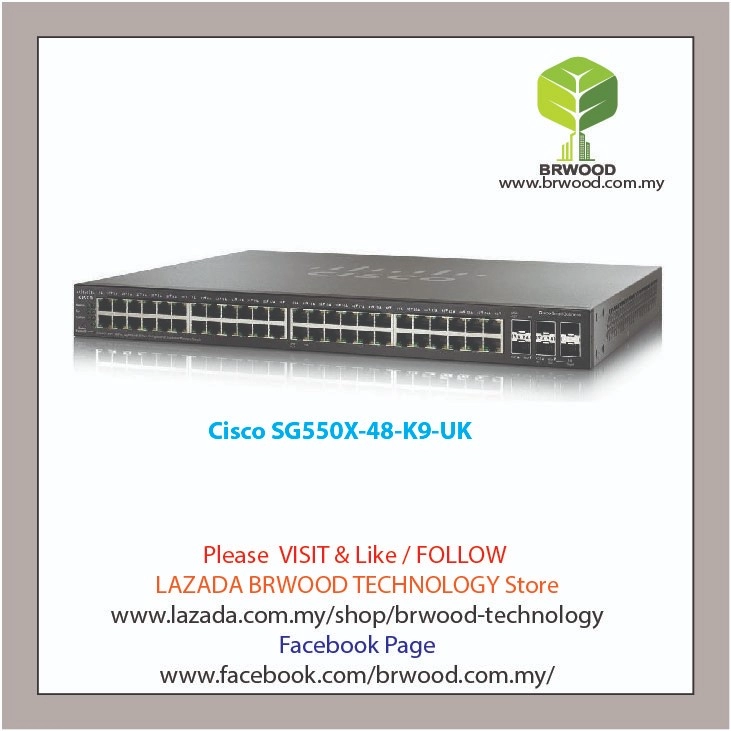 Cisco SG550X-48-K9-UK: 48-port Gigabit Stackable Switch