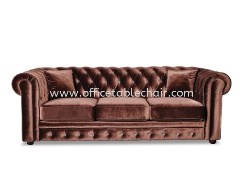 ELEGANT FABRIC THREE SEATER SOFA