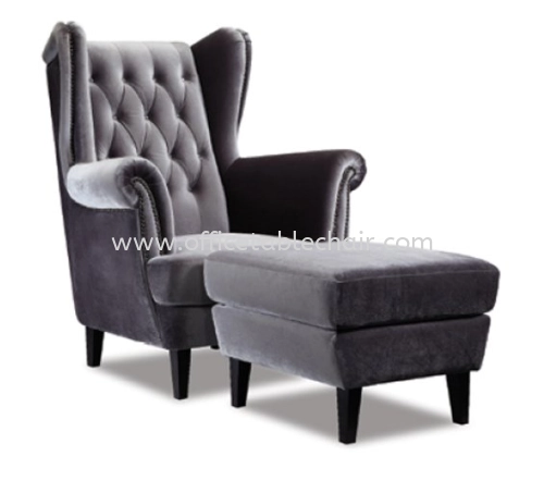 SMOGEN SINGLE SETTEE WIN SOFA C/W STOOL