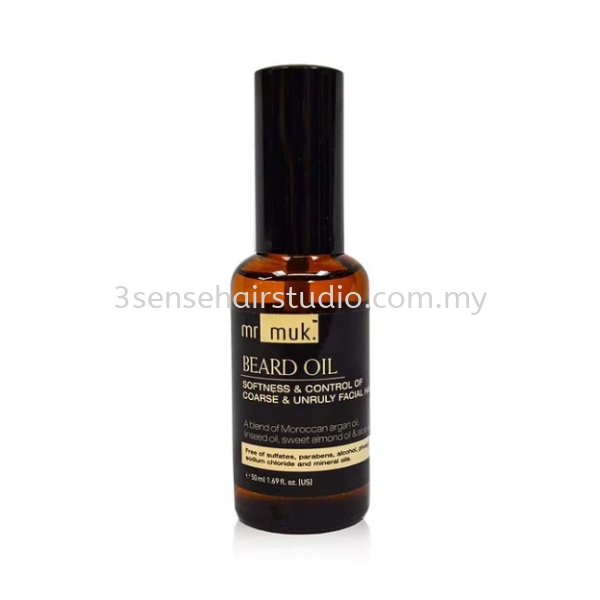 Mr Muk Beard Oil 50ml Hair Care Series MUK™ Kuala Lumpur (KL), Selangor, Sri Petaling, Malaysia Supplier, Suppliers, Supply, Supplies | 3 Sense Hair Studio