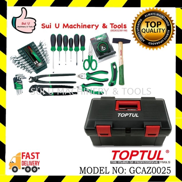 TOPTUL GCAZ0025 31PCS Tool Box Set Tool Storage Tool Storage / Trolley Kuala Lumpur (KL), Malaysia, Selangor, Setapak Supplier, Suppliers, Supply, Supplies | Sui U Machinery & Tools (M) Sdn Bhd