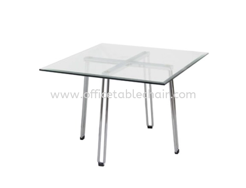 FUTURA SQUARE COFFEE TABLE C/W TEMPERED GLASS TABLE TOP ACL 7733-6T