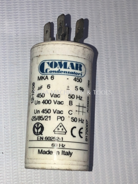 COMAR CONDENSER 6UF Electric Kuala Lumpur (KL), Malaysia, Selangor, Kepong Supplier, Suppliers, Supply, Supplies | YI DA MACHINERY & TOOLS