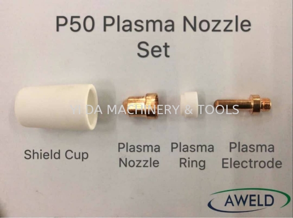 PLASMA CUTTER NOZZE SET P50 Welding Accessories Kuala Lumpur (KL), Malaysia, Selangor, Kepong Supplier, Suppliers, Supply, Supplies | YI DA MACHINERY & TOOLS