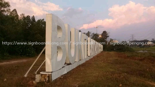 Bukit bandaraya 3D Giant Aluminum Box up lettering signage at setia alam Nkve highway 3D EG BOX UP Selangor, Malaysia, Kuala Lumpur (KL) Supply, Manufacturers, Printing | Great Sign Advertising (M) Sdn Bhd