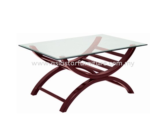 RECTANGULAR COFFEE TABLE C/W TEMPERED GLASS TABLE TOP - Top 10 Most Popular Coffee Table | office sofa Kelana Square | office sofa Kelana Centre | office sofa Serdang