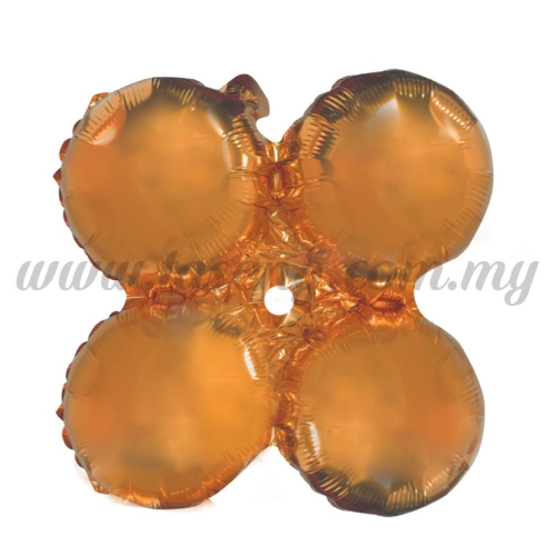 Foil Balloon 4 Round - Orange (FB-16-4ROR)