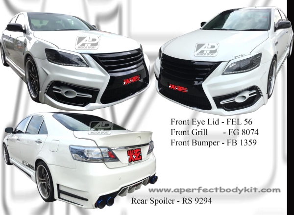 Toyota Camry 2011 Front Eye Lid, Front Grill, Front Bumper, Rear Spoiler  Camry 2006 - 2011 Toyota Johor Bahru JB Malaysia Body Kits | A Perfect Motor Sport